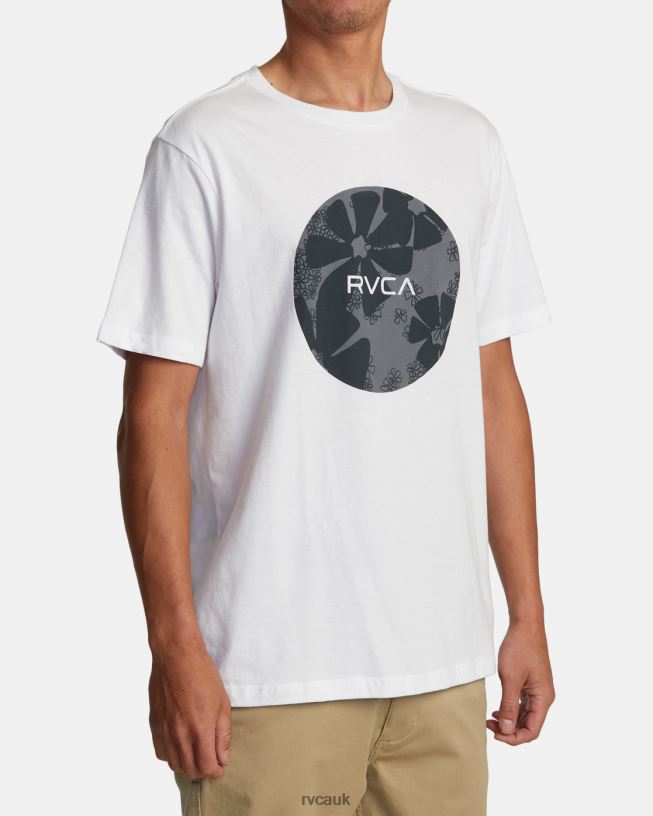 white Motors Tee Men L888X53 RVCA Clothing