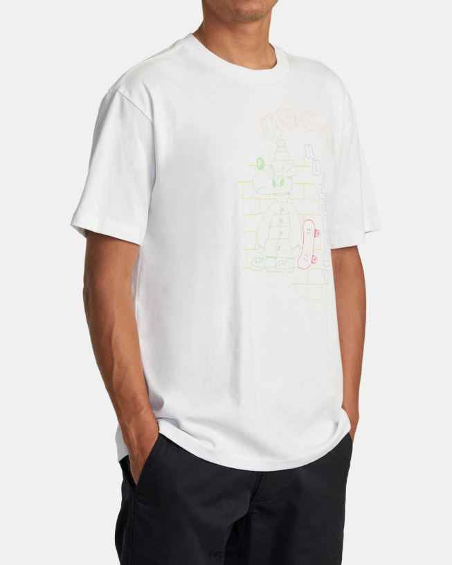 white No Comply Tee Men L888X98 RVCA Clothing