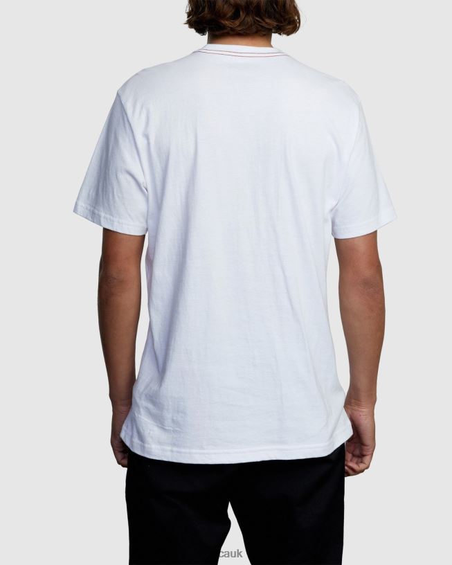white PTC Standard Wash Tee Men L888X968 RVCA Clothing