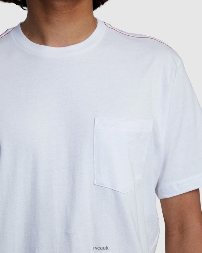 white PTC Standard Wash Tee Men L888X968 RVCA Clothing