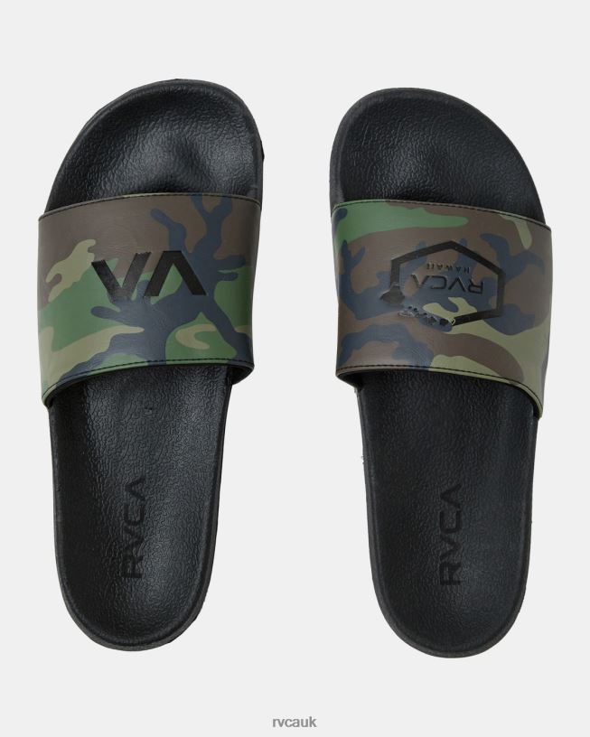 black Island Hex Slides Unisex L888X670 RVCA Shoes