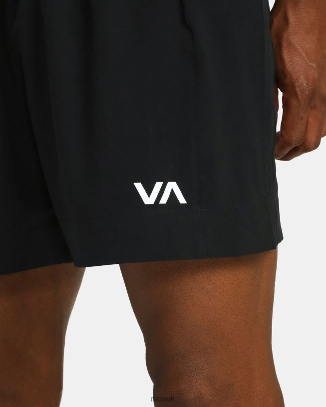 black Yogger Elastic Waist Boxing Shorts 17 Men L888X832 RVCA Clothing