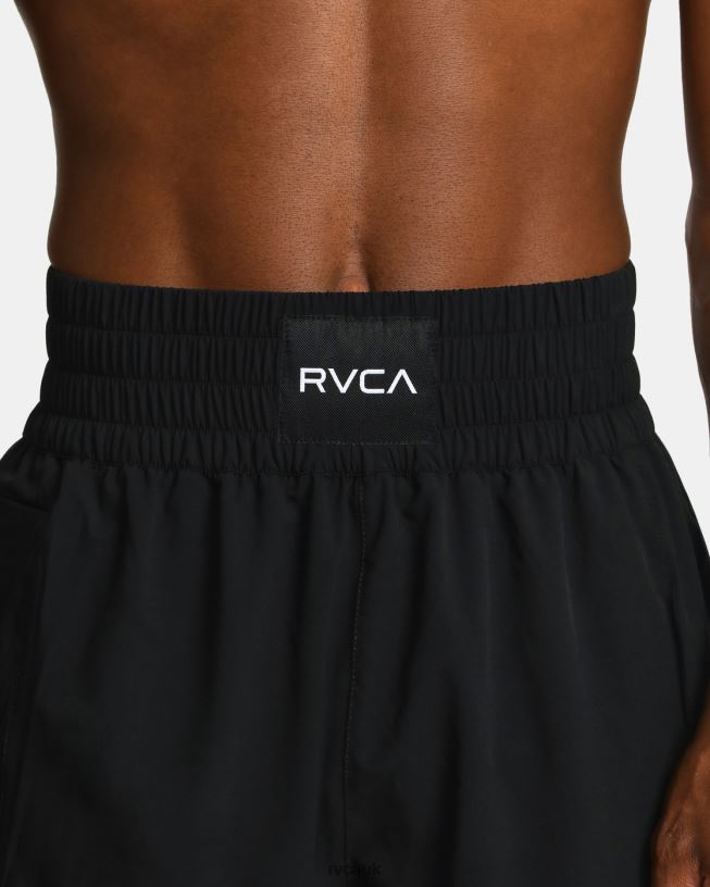black Yogger Elastic Waist Boxing Shorts 17 Men L888X832 RVCA Clothing