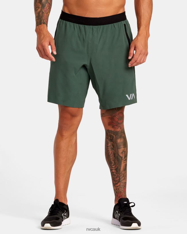 dark cactus Yogger Plus 18 Training Shorts Men L888X260 RVCA Clothing