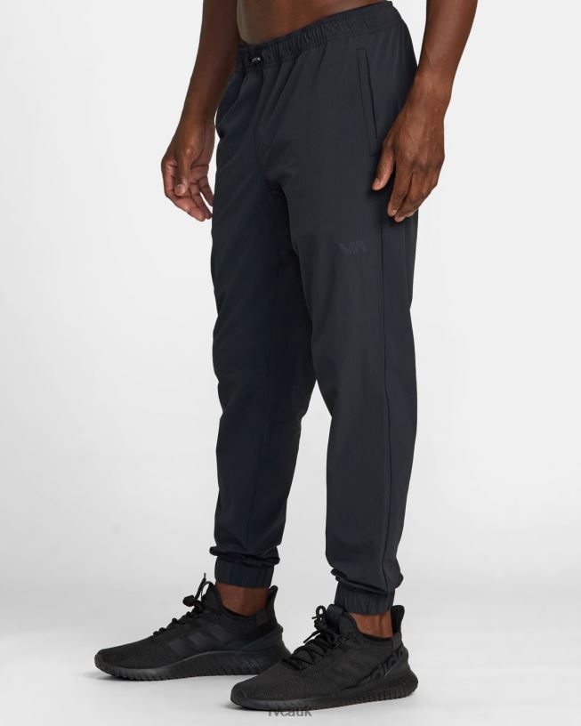 black Spectrum Tech Slim Fit Pants Men L888X460 RVCA Clothing