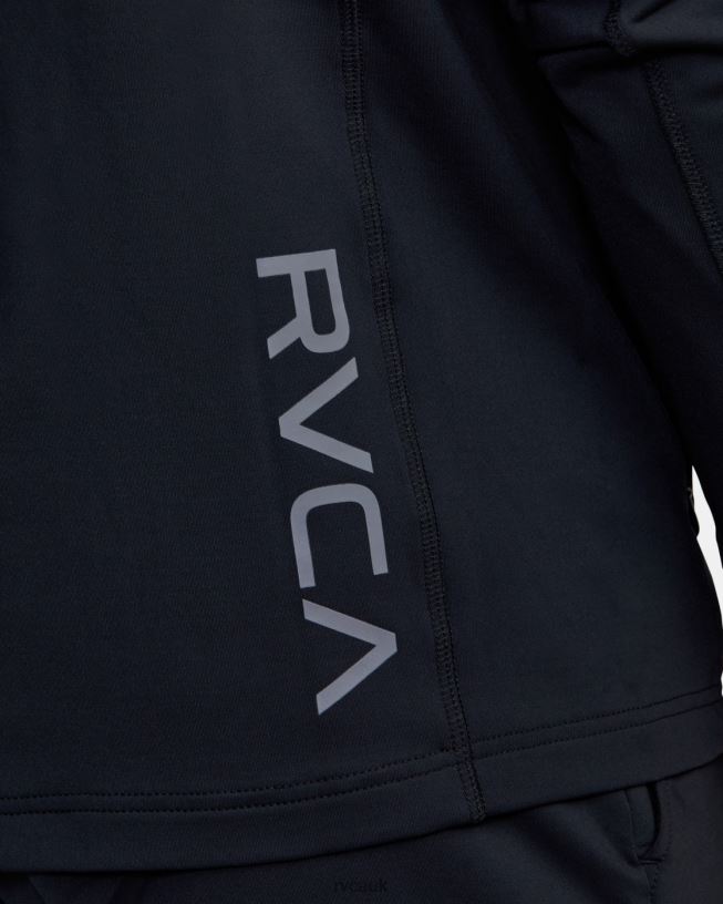 black Trainer Hoodie Men L888X341 RVCA Clothing