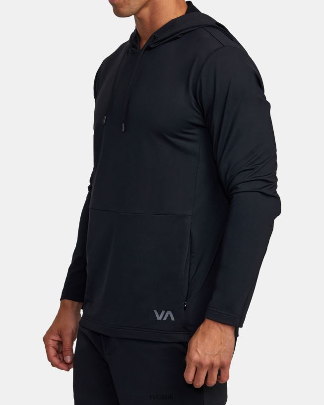 black Trainer Hoodie Men L888X341 RVCA Clothing