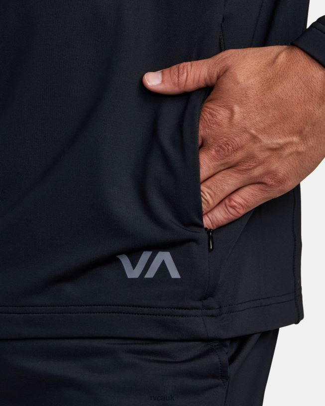 black Trainer Hoodie Men L888X341 RVCA Clothing