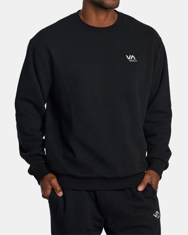 black VA Essential Sweatshirt Men L888X455 RVCA Clothing
