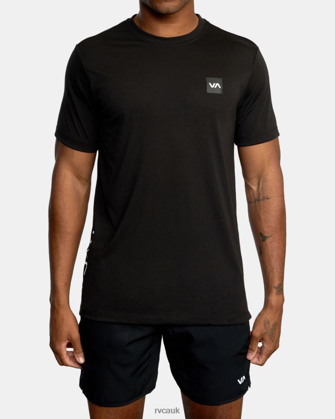 black 2X Tee Men L888X664 RVCA Clothing