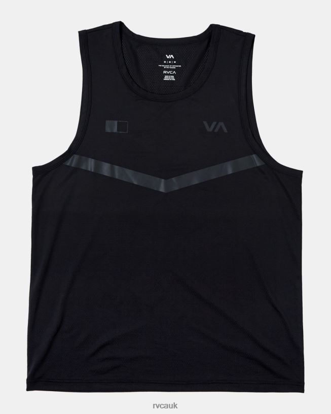 black Runner Tank Top Men L888X313 RVCA Clothing