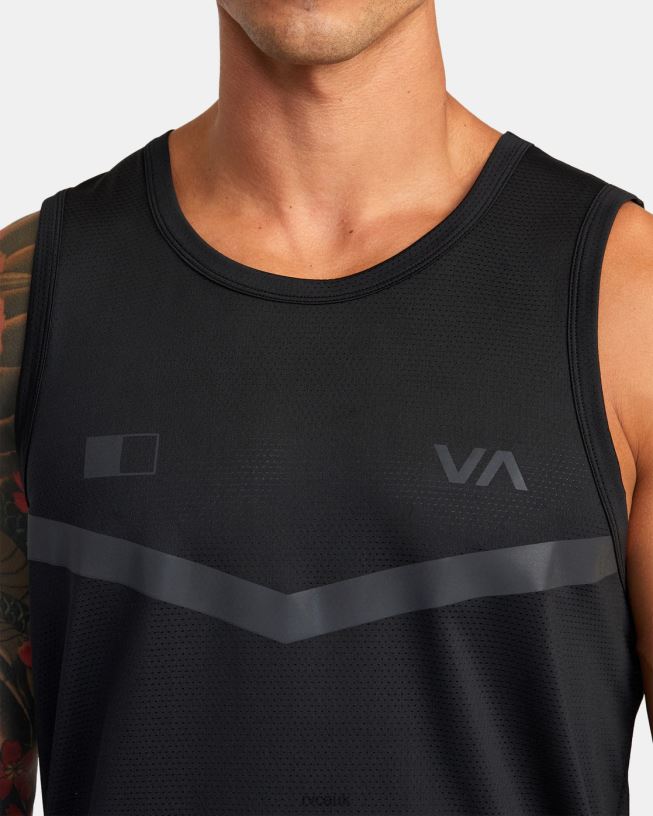 black Runner Tank Top Men L888X313 RVCA Clothing