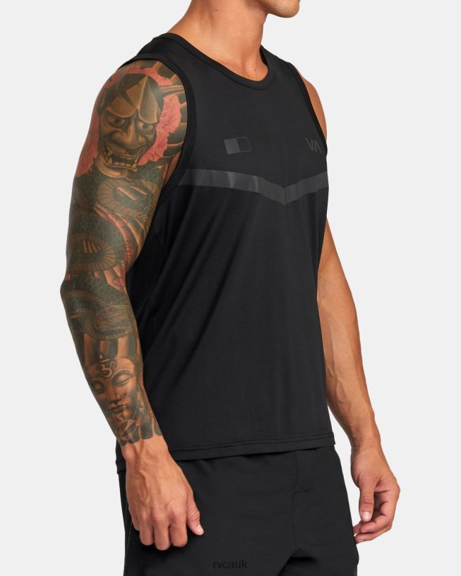 black Runner Tank Top Men L888X313 RVCA Clothing