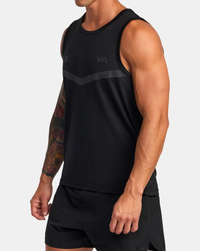 black Runner Tank Top Men L888X313 RVCA Clothing