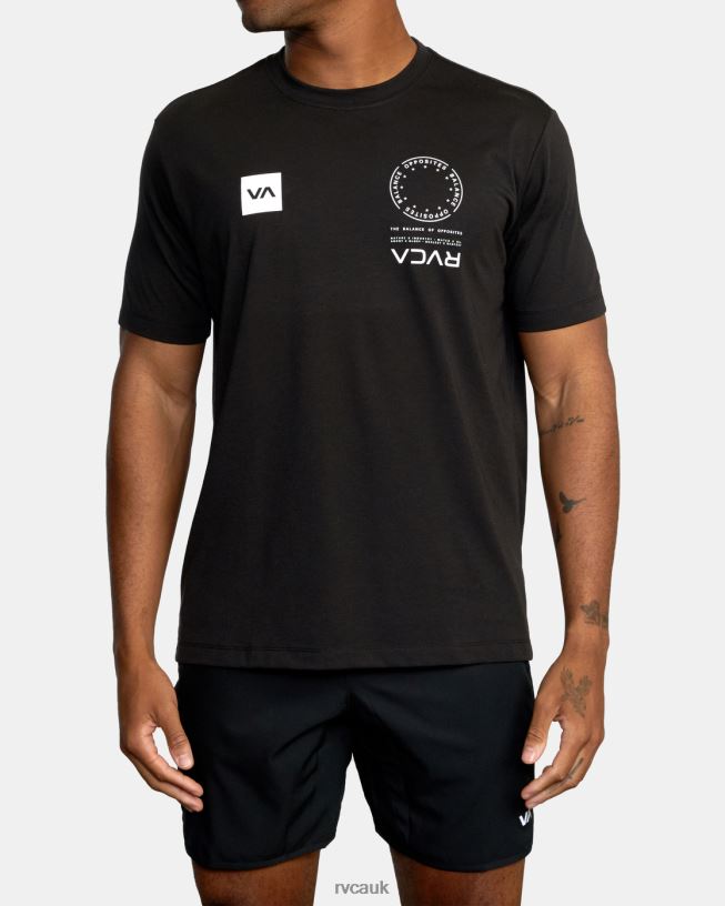 black VA Mark Tee Men L888X584 RVCA Clothing