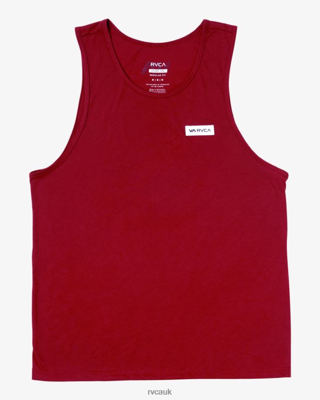 cardinal Icon Tank Top Men L888X276 RVCA Clothing
