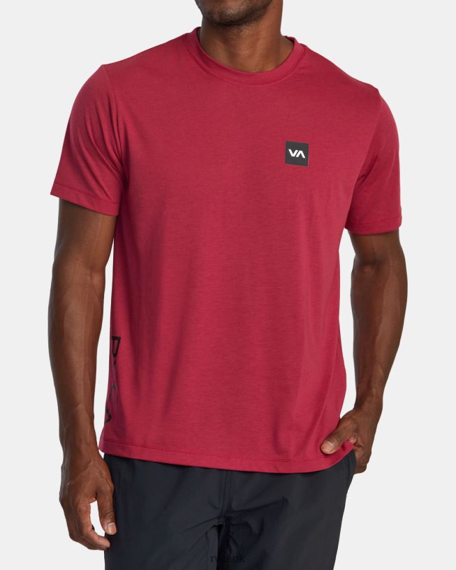 deep magenta 2X Tee Men L888X396 RVCA Clothing