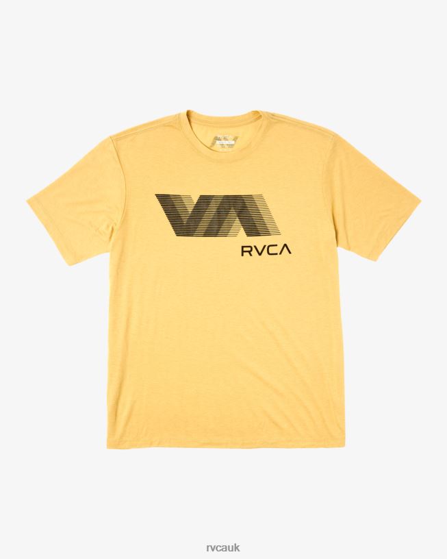 gold VA Blur Tee Men L888X25 RVCA Clothing