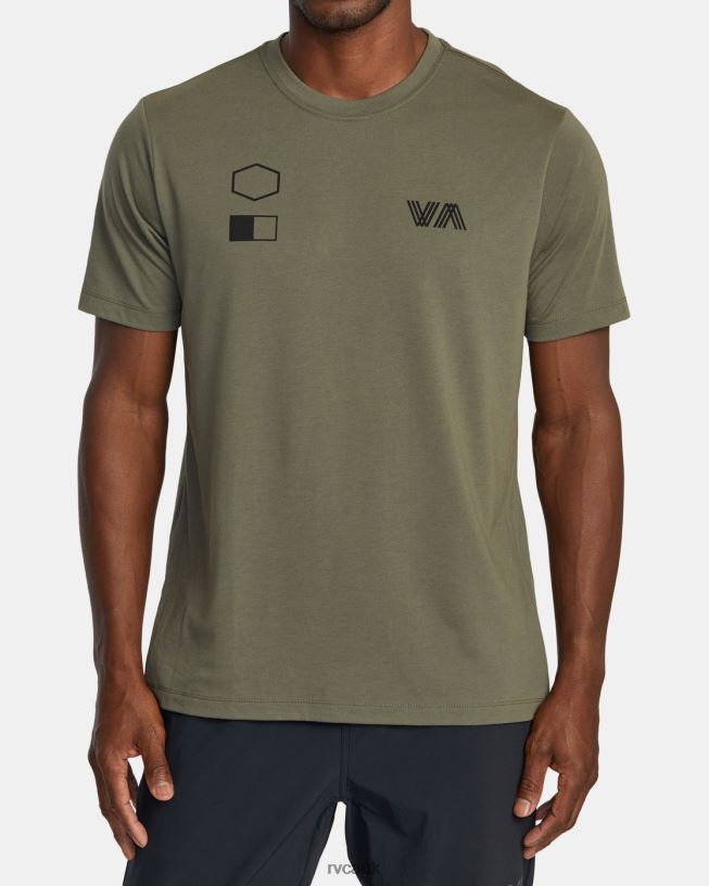 olive Copy T-Shirt Men L888X422 RVCA Clothing