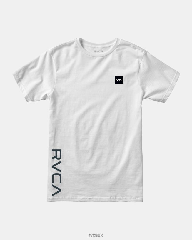 white 2X Tee Men L888X688 RVCA Clothing