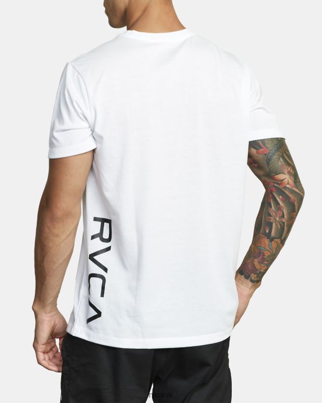 white 2X Tee Men L888X688 RVCA Clothing