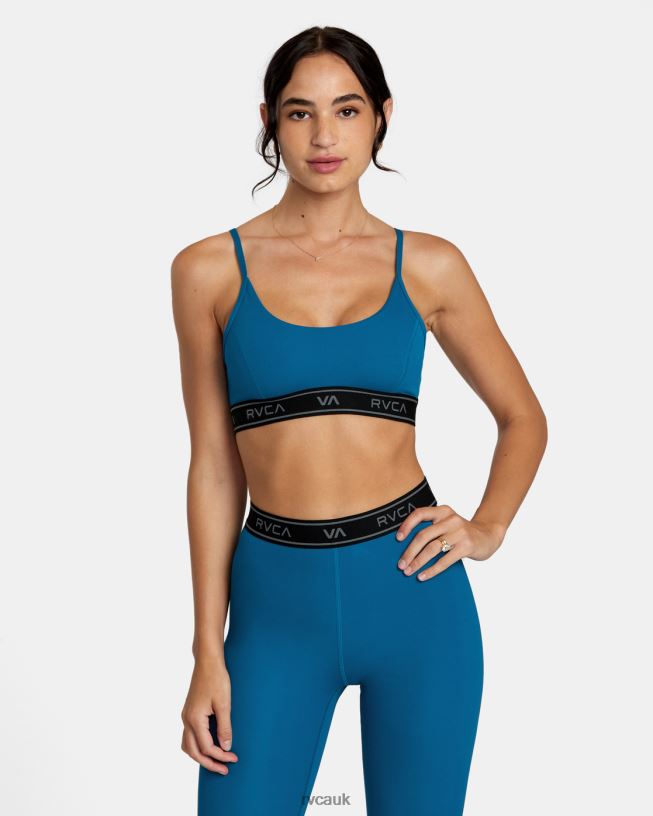 teal Base Sports Bra Women L888X1082 RVCA Clothing
