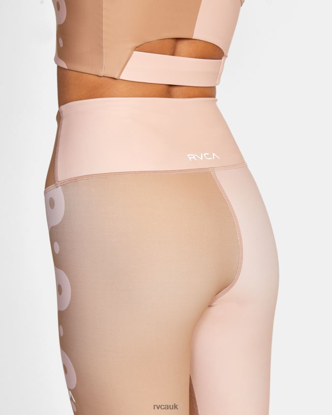 linear yang dusty rose Linear Yang Workout Leggings Women L888X1469 RVCA Clothing