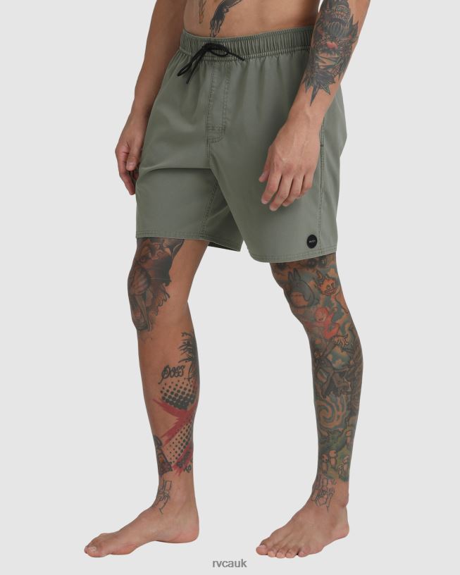 aloe VA Pigment Elastic Waist Boardshorts 17 Unisex L888X906 RVCA Bottoms
