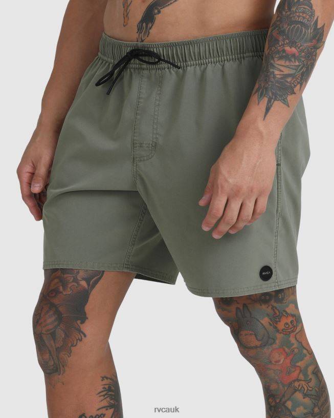 aloe VA Pigment Elastic Waist Boardshorts 17 Unisex L888X906 RVCA Bottoms