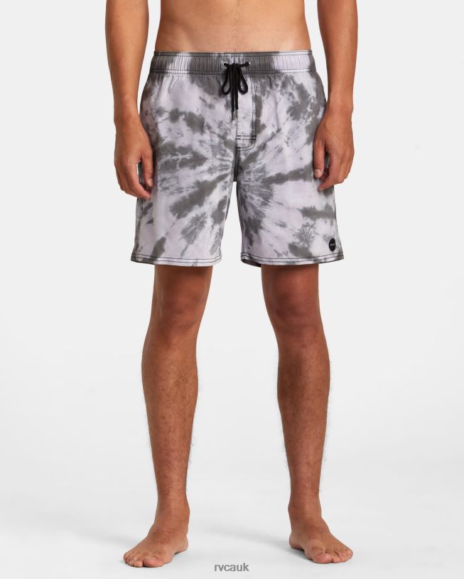 black Manic Elastic Waist Unisex L888X819 RVCA Bottoms