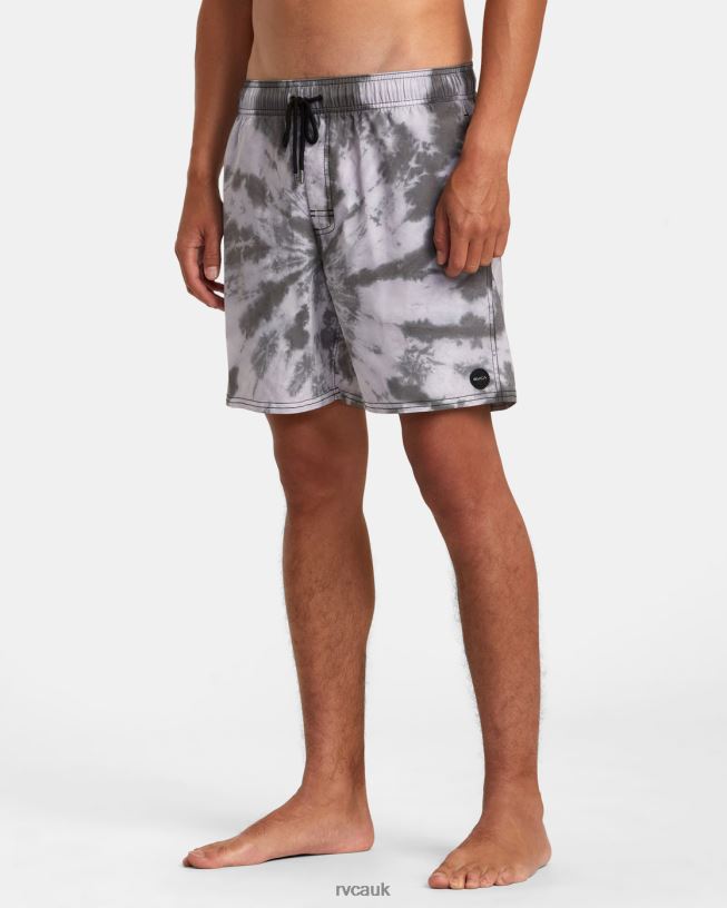 black Manic Elastic Waist Unisex L888X819 RVCA Bottoms