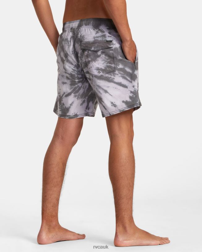 black Manic Elastic Waist Unisex L888X819 RVCA Bottoms