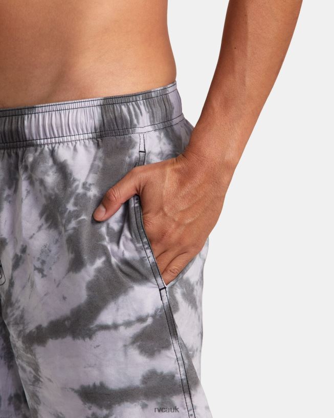 black Manic Elastic Waist Unisex L888X819 RVCA Bottoms