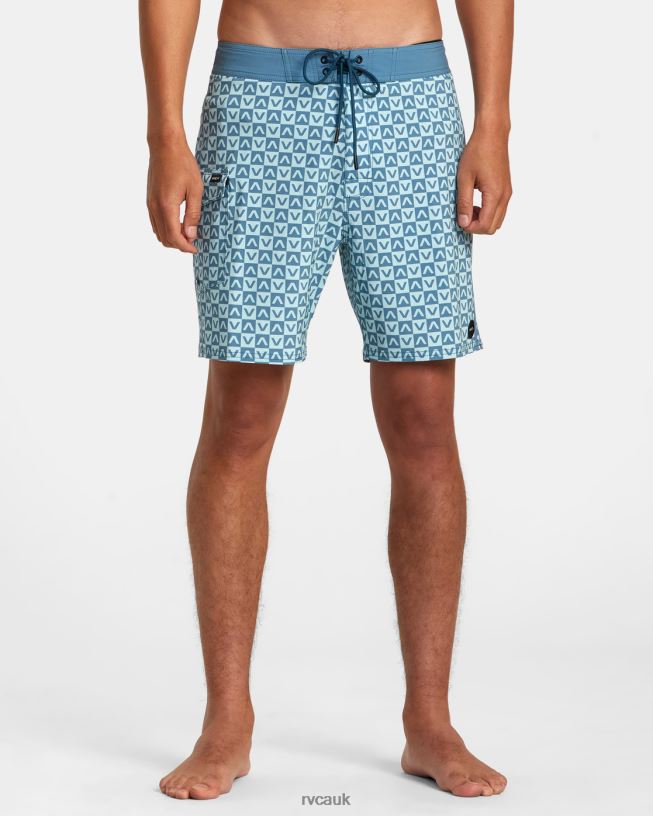 blue Restless Boardshorts 17 Unisex L888X146 RVCA Bottoms