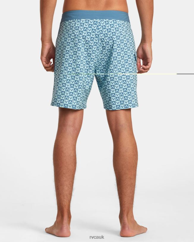blue Restless Boardshorts 17 Unisex L888X146 RVCA Bottoms