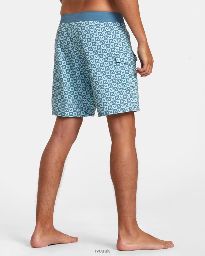 blue Restless Boardshorts 17 Unisex L888X146 RVCA Bottoms