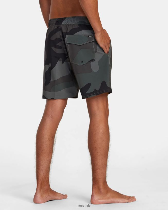 camo VA Elastic Waist Boardshorts 17 Unisex L888X425 RVCA Bottoms