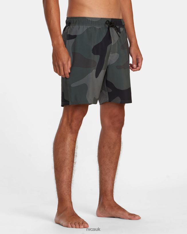 camo VA Elastic Waist Boardshorts 17 Unisex L888X425 RVCA Bottoms