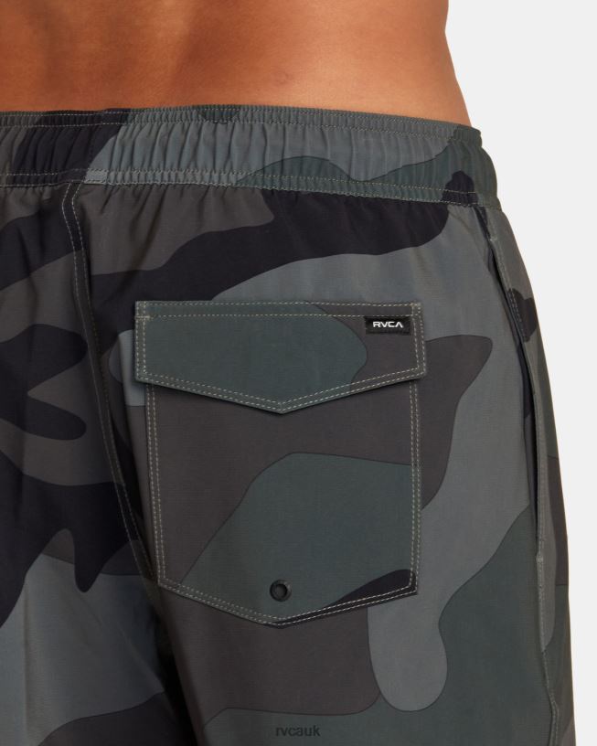 camo VA Elastic Waist Boardshorts 17 Unisex L888X425 RVCA Bottoms