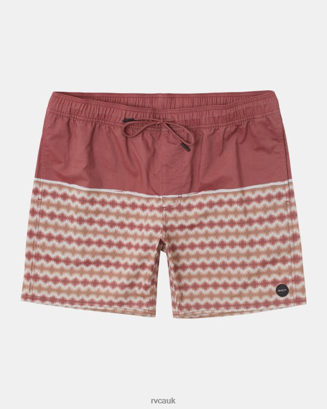 cinnabar County Elastic Waist Boardshorts 17 Unisex L888X54 RVCA Bottoms