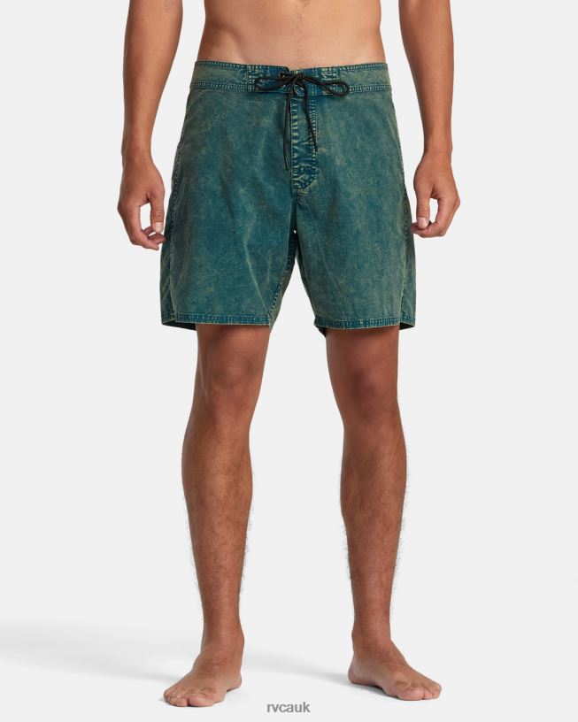 green haze Shockwash Boardshorts17 Unisex L888X77 RVCA Bottoms