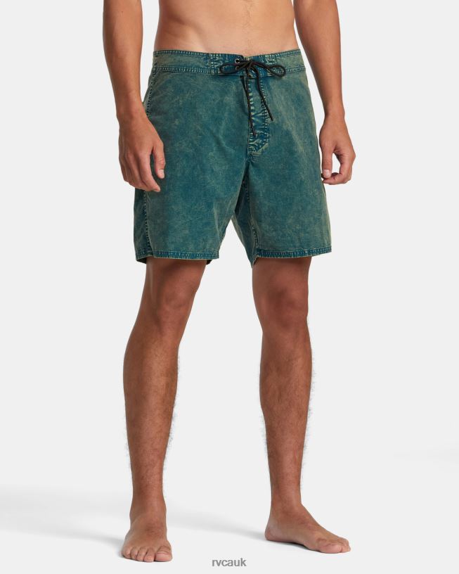 green haze Shockwash Boardshorts17 Unisex L888X77 RVCA Bottoms