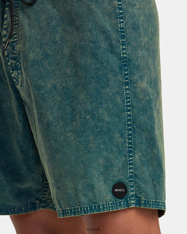 green haze Shockwash Boardshorts17 Unisex L888X77 RVCA Bottoms