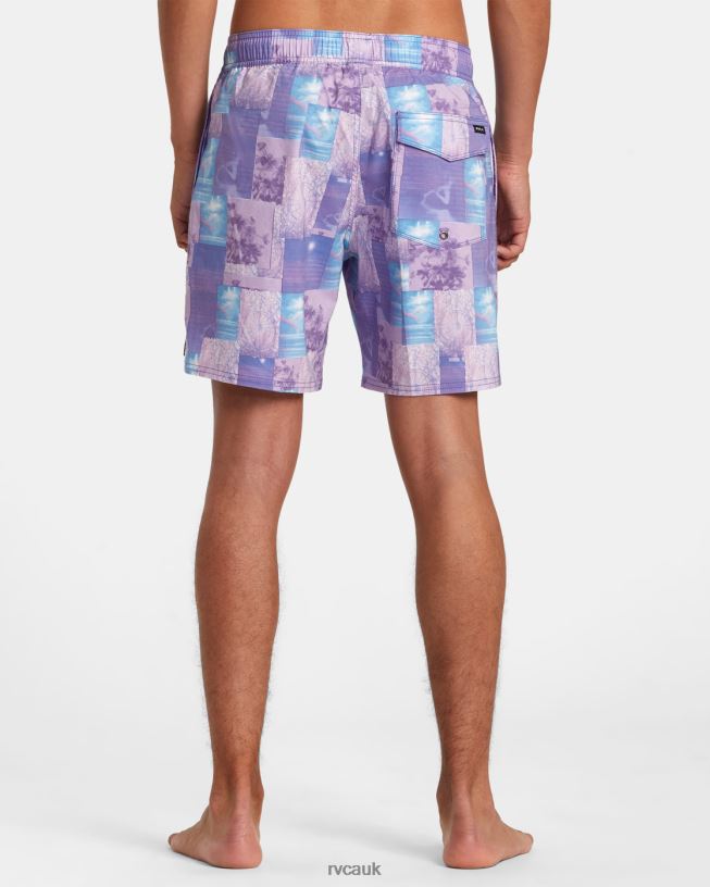 light purple Colin Sussingham Elastic Boardshorts 17 Unisex L888X61 RVCA Bottoms