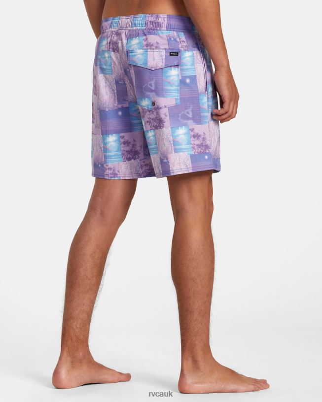 light purple Colin Sussingham Elastic Boardshorts 17 Unisex L888X61 RVCA Bottoms