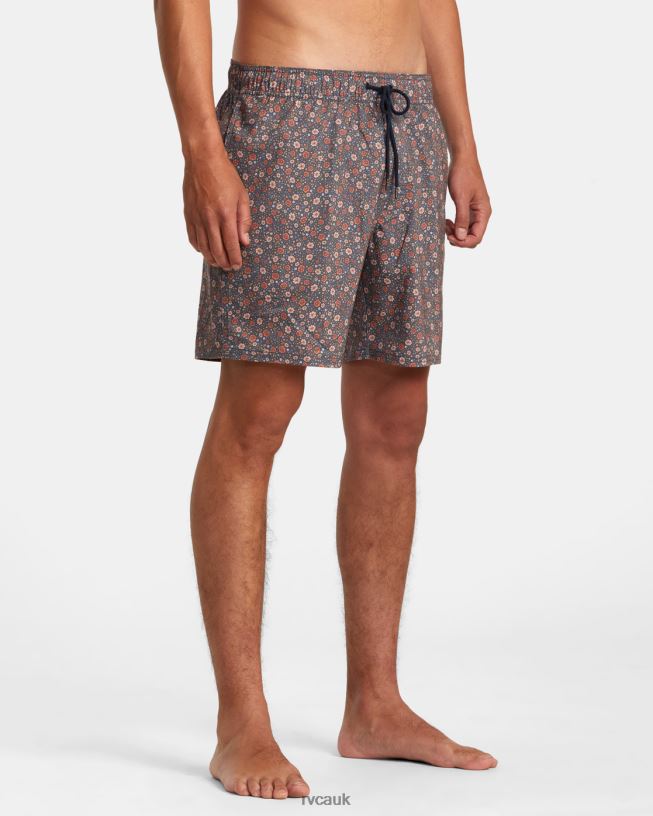 moody blue Barnes Elastic Waist Boardshorts 17 Unisex L888X71 RVCA Bottoms