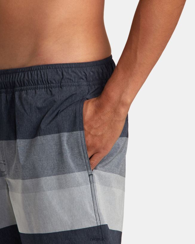 moody blue Westport Yarndye Elastic Waist Boardshorts 17 Unisex L888X39 RVCA Bottoms