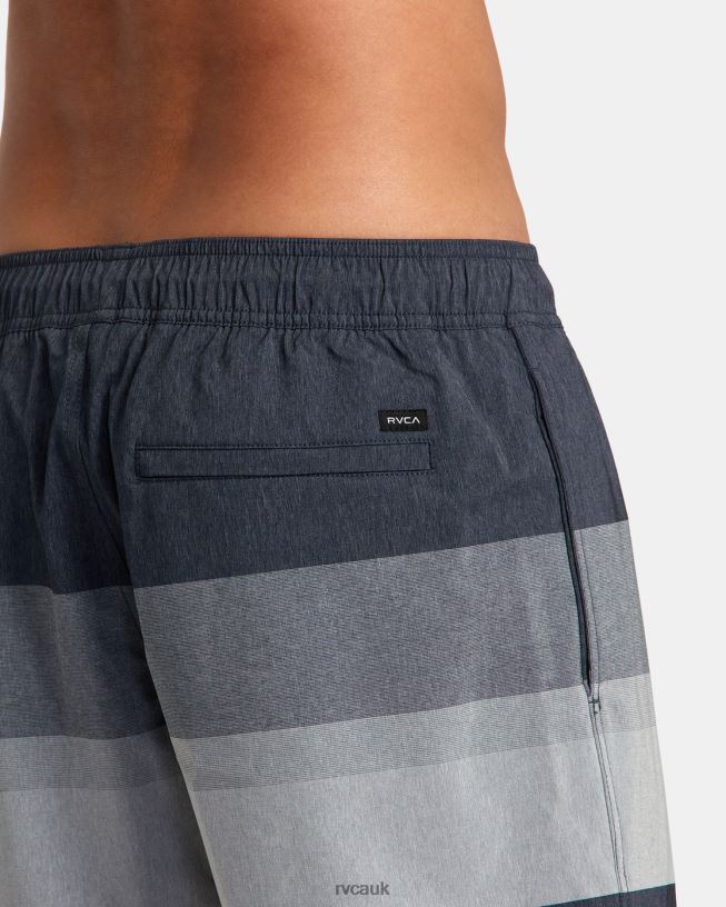 moody blue Westport Yarndye Elastic Waist Boardshorts 17 Unisex L888X39 RVCA Bottoms