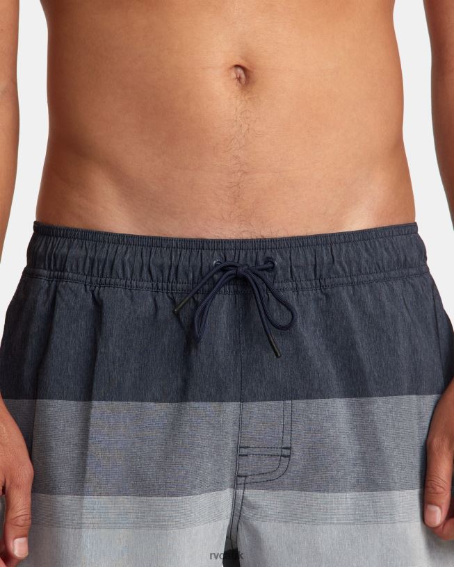 moody blue Westport Yarndye Elastic Waist Boardshorts 17 Unisex L888X39 RVCA Bottoms