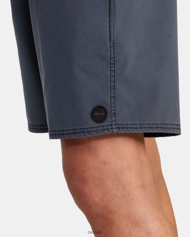 new navy VA Pigment Elastic Waist Boardshorts 17 Unisex L888X757 RVCA Bottoms